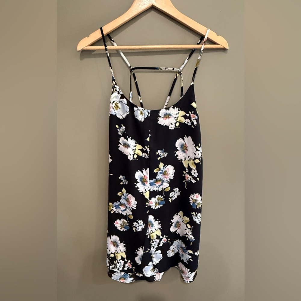 Floral Spaghetti Strap Dress Small